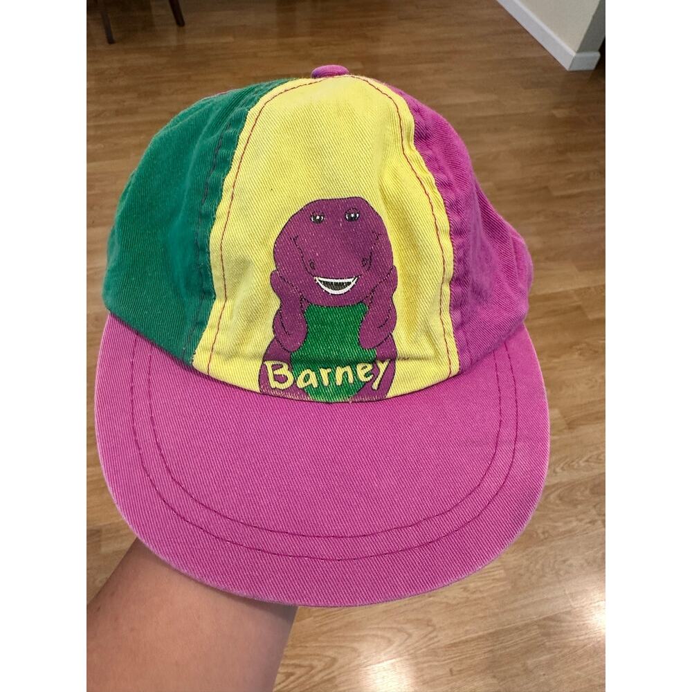 Vintage 1992 Barney Dinosaur Children's Baseball Cap.